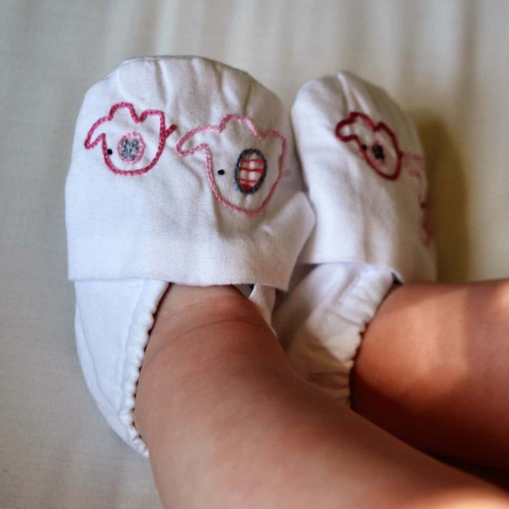Slip On Baby Shoes - 0 - 6 months - cotton