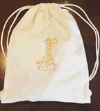 Drawstring Backpack Kids - interlock cotton