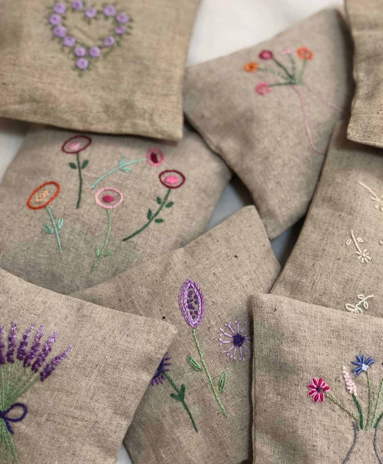 Scented Sachets - cotton linen