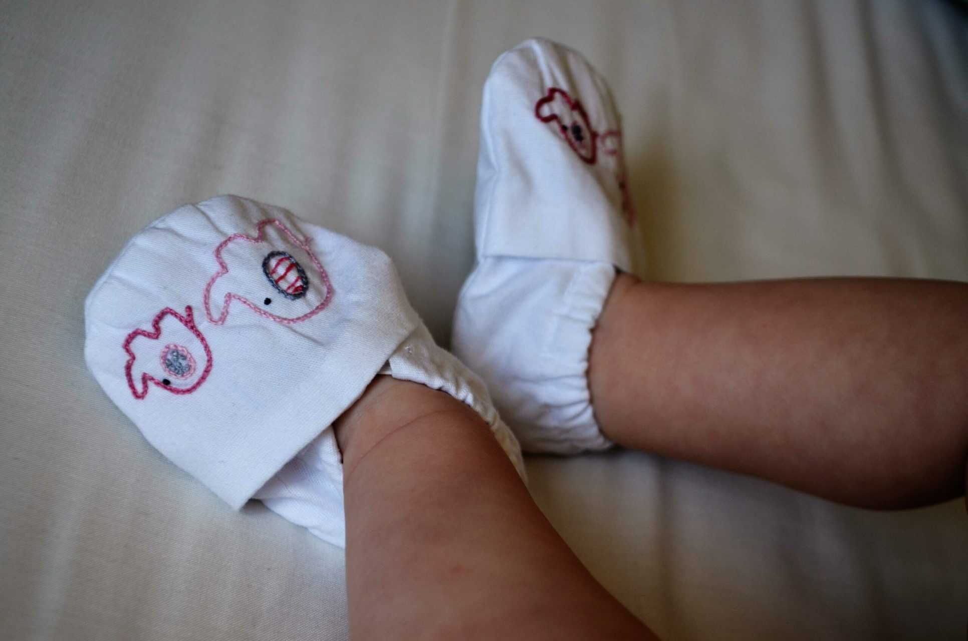 Slip On Baby Shoes - 0 - 6 months - cotton