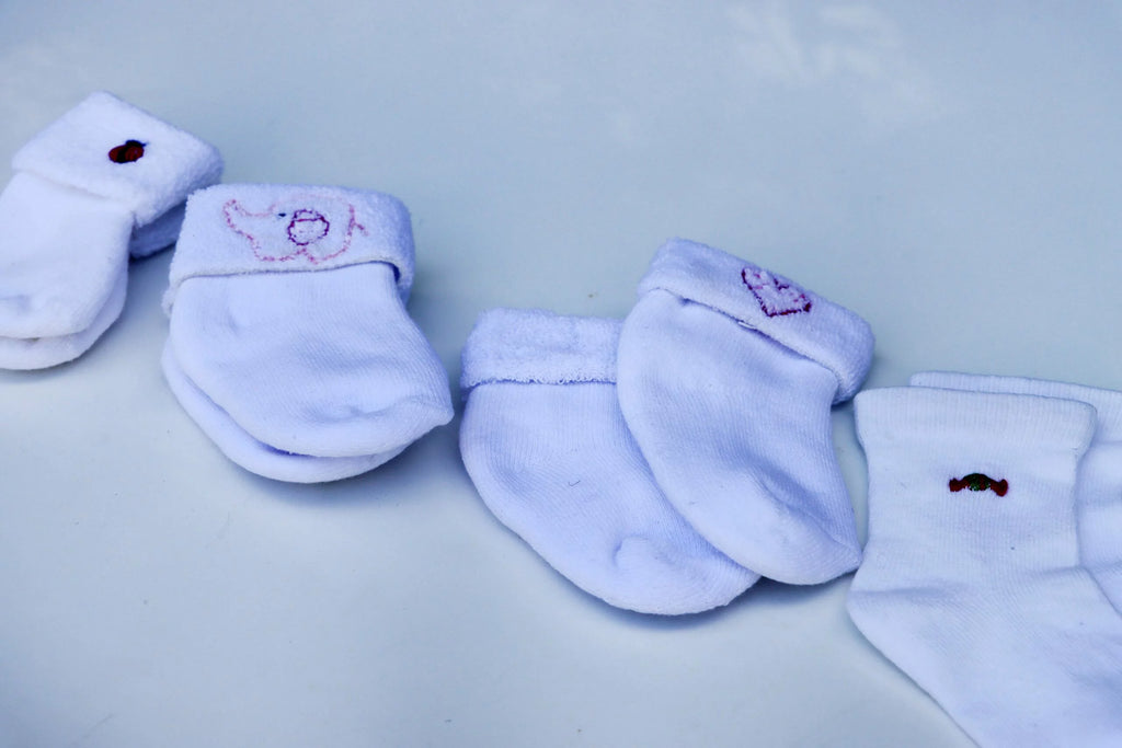 Baby Socks - 0 - 6 months - toweling
